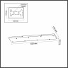 База ODEON LIGHT BASE L-VISION ODL24 317 7X для линии SCROW, SHINY /82х15см металл, золотистый