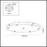 База ODEON LIGHT BASE PENDANT ODL24 311 7X для линии OVALI, KERAMA, COCOON D40см металл, черный