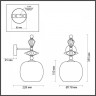 Бра ODEON LIGHT CLASSIC BIZET 4855/1WB