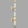 Бра ODEON LIGHT KLIFF L-VISION ODL_EX24 21 LED 34W 3000K металл стекло акрил, золотой белый дымчатый коньячный