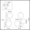 Бра ODEON LIGHT MODERN TOVI 4818/3W