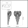 Бра ODEON LIGHT PAROTI HALL ODL24 519 G9 4*40W металл хрусталь стекло, золото прозрачный янтарный