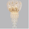 Бра ODEON LIGHT PAROTI HALL ODL24 519 G9 4*40W металл хрусталь стекло, золото прозрачный янтарный
