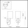 Бра ODEON LIGHT POLLEN MODERN ODL_EX24 43 E14 1*40W металл керамика ткань, золотой молочный белый