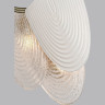 Бра ODEON LIGHT PORCELA HALL ODL24 517 G9 3*40W металл фарфор стекло, золото белый прозрачный