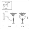 Бра ODEON LIGHT VASCO 3218/1W