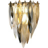 Бра ODEON LIGHT VILNA HALL ODL24 501 E14 3*40W золото/дымчатый/янтарный/матовый белый/металл/хрусталь