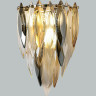 Бра ODEON LIGHT VILNA HALL ODL24 501 E14 3*40W золото/дымчатый/янтарный/матовый белый/металл/хрусталь