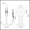 Настольная лампа ODEON LIGHT MAGNET 5407/12TL