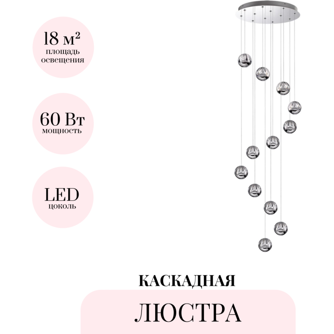 Каскадная люстра ODEON LIGHT SONO 5100/60L