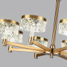 Люстра ODEON LIGHT FIVRE L-VISION ODL24 445 LED 48W 4000K 3336лм металл акрил, античная бронза