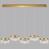 Люстра ODEON LIGHT FIVRE L-VISION ODL24 447 LED 30W 4000K 1954лм металл акрил, античная бронза