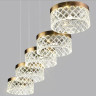 Люстра ODEON LIGHT FIVRE L-VISION ODL24 447 LED 30W 4000K 1954лм металл акрил, античная бронза