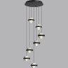 Люстра ODEON LIGHT KLOT L-VISION ODL24 391 LED 40W 4000K 2528лм металл акрил, чёрный