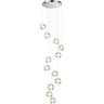 Люстра ODEON LIGHT MIRAGE L-VISION ODL24 451 LED 83W 4000K 5220лм металл акрил, хром