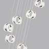 Люстра ODEON LIGHT MIRAGE L-VISION ODL24 451 LED 83W 4000K 5220лм металл акрил, хром