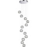 Люстра ODEON LIGHT MIRAGE L-VISION ODL24 451 LED 83W 4000K 5220лм металл акрил, хром