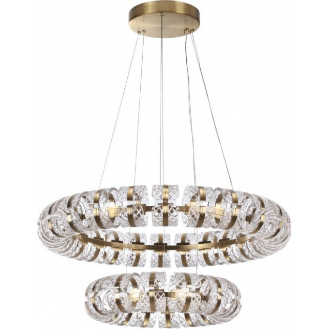 Люстра ODEON LIGHT MIRAGE L-VISION ODL24 453 LED 230W 4000K 14677лм металл акрил, античная бронза
