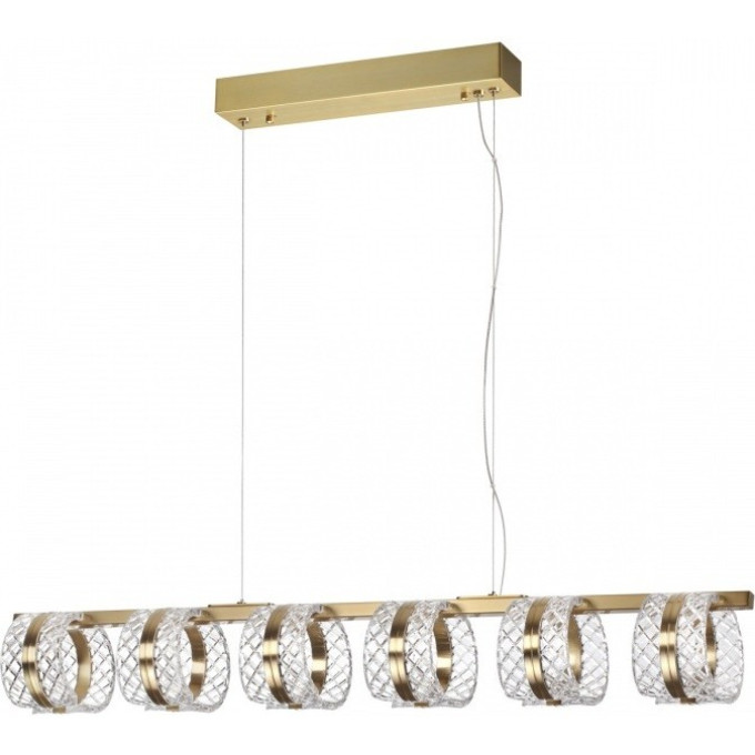 Люстра ODEON LIGHT MIRAGE L-VISION ODL24 453 LED 40W 4000K 2244лм металл акрил, античная бронза