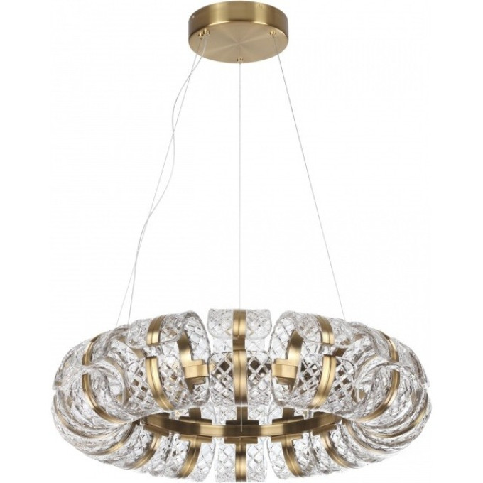 Люстра ODEON LIGHT MIRAGE L-VISION ODL24 453 LED 92W 4000K 4873лм металл акрил, античная бронза