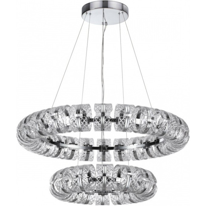 Люстра ODEON LIGHT MIRAGE L-VISION ODL24 455 LED 230W 4000K 15663лм металл акрил, хром