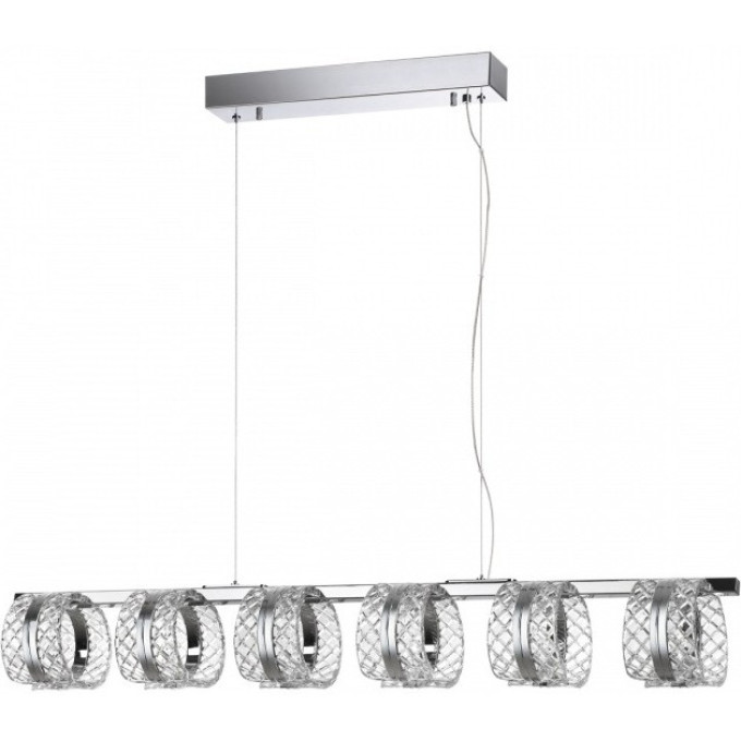 Люстра ODEON LIGHT MIRAGE L-VISION ODL24 455 LED 40W 4000K 2453лм металл акрил, хром