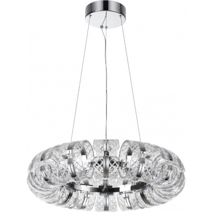 Люстра ODEON LIGHT MIRAGE L-VISION ODL24 455 LED 92W 4000K 5581лм металл акрил, хром