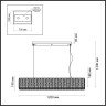 Люстра ODEON LIGHT PANTA L-VISION ODL24 481 LED 48W 4000K 2452Лм металл хрусталь, золото