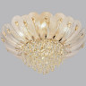 Люстра ODEON LIGHT PAROTI HALL ODL24 519 E14 11*40W металл хрусталь стекло, золото прозрачный янтарный