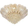 Люстра ODEON LIGHT PAROTI HALL ODL24 519 E14 11*40W металл хрусталь стекло, золото прозрачный янтарный
