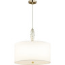 Люстра ODEON LIGHT POLLEN MODERN ODL_EX24 43 E14 5*40W металл керамика ткань, золотой молочный белый