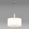 Люстра ODEON LIGHT POLLEN MODERN ODL_EX24 43 E14 5*40W металл керамика ткань, золотой молочный белый