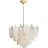 Люстра ODEON LIGHT PORCELA HALL ODL24 517 E14 21*40W металл фарфор стекло, золото белый прозрачный