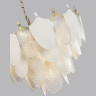 Люстра ODEON LIGHT PORCELA HALL ODL24 517 E14 21*40W металл фарфор стекло, золото белый прозрачный