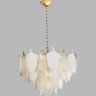 Люстра ODEON LIGHT PORCELA HALL ODL24 517 E14 21*40W металл фарфор стекло, золото белый прозрачный