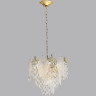 Люстра ODEON LIGHT TEARS HALL ODL24 511 E14 11*40W металл хрусталь стекло, золото прозрачный/