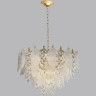 Люстра ODEON LIGHT TEARS HALL ODL24 511 E14 19*40W металл хрусталь стекло, золото прозрачный