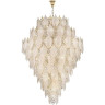 Люстра ODEON LIGHT TEARS HALL ODL24 513 E14 89*25W металл хрусталь стекло, золото прозрачный