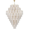 Люстра ODEON LIGHT TEARS HALL ODL24 513 E14 89*25W металл хрусталь стекло, золото прозрачный