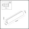 Настенный светильник ODEON LIGHT HIGHTECH LEOODL24 IP54 LED 12W 3000K 220V черный/металл