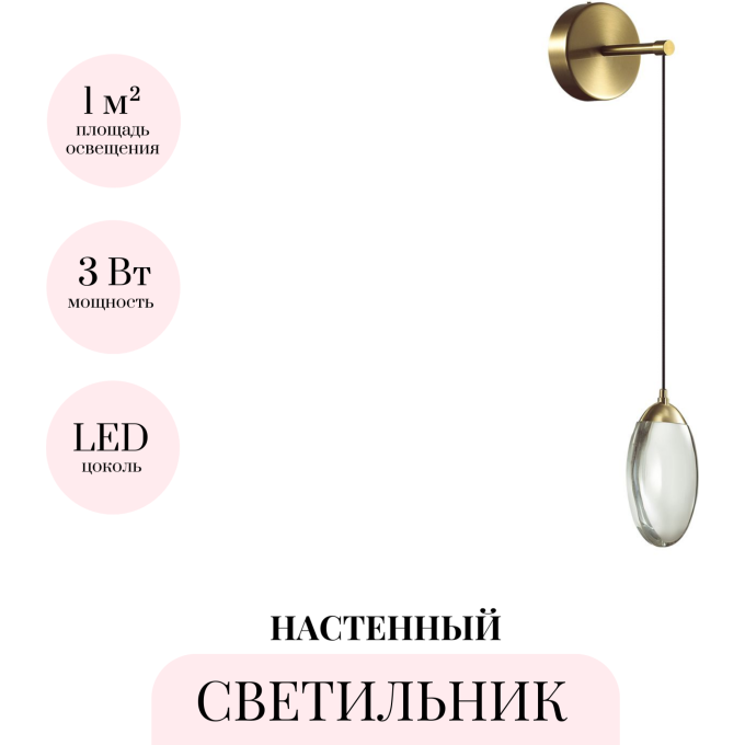Настенный светильник ODEON LIGHT HIGHTECH PURA 7159/3WL