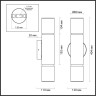 Настенный светильник ODEON LIGHT L-VISION MARBELLA ODL24 123 IP20 LED 540Лм 12W 3000K/4000K темная латунь/металл/алебастр