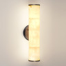 Настенный светильник ODEON LIGHT L-VISION MARBELLA ODL24 123 IP20 LED 540Лм 12W 3000K/4000K темная латунь/металл/алебастр