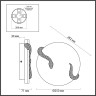 Настенный светильник ODEON LIGHT SNAKE 7033/10WL