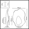 Настенный светодиодный светильник ODEON LIGHT CORALLA 5461/12WLB