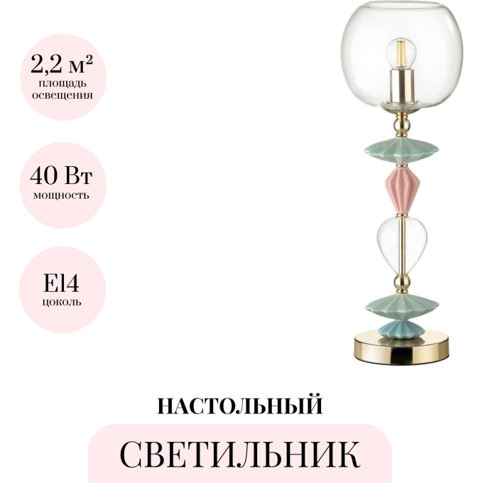 Настольная лампа ODEON LIGHT BIZET 4855/1T
