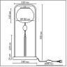 Настольная лампа ODEON LIGHT FIOLENT 5432/1T
