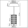 Настольная лампа ODEON LIGHT LULU 5454/8TLA