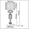 Настольная лампа ODEON LIGHT TERRA 5414/2TA