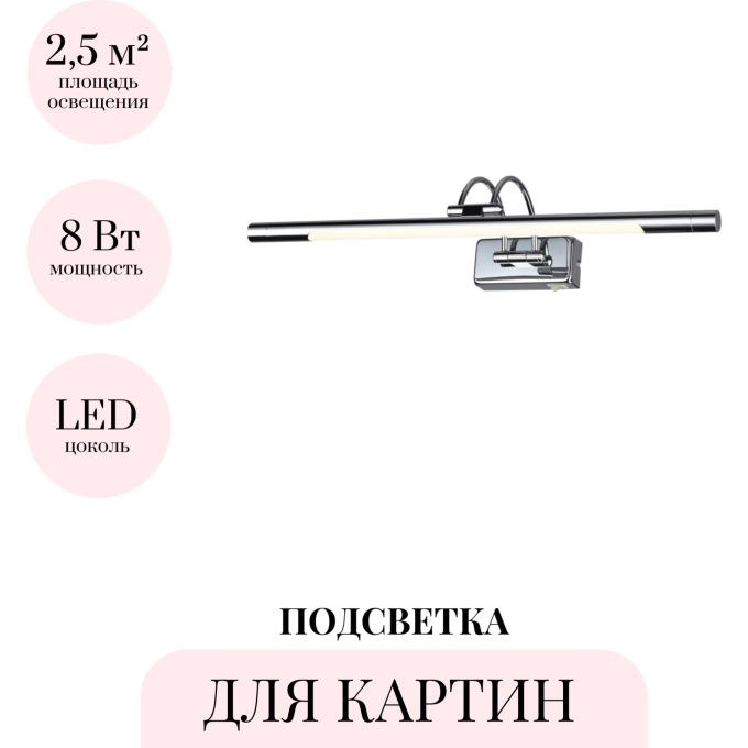 Подсветка для картин OODEON LIGHT REVOLA 4908/8WL